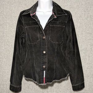 Tommy Hilfiger Button-up Corduroy Jacket-Black